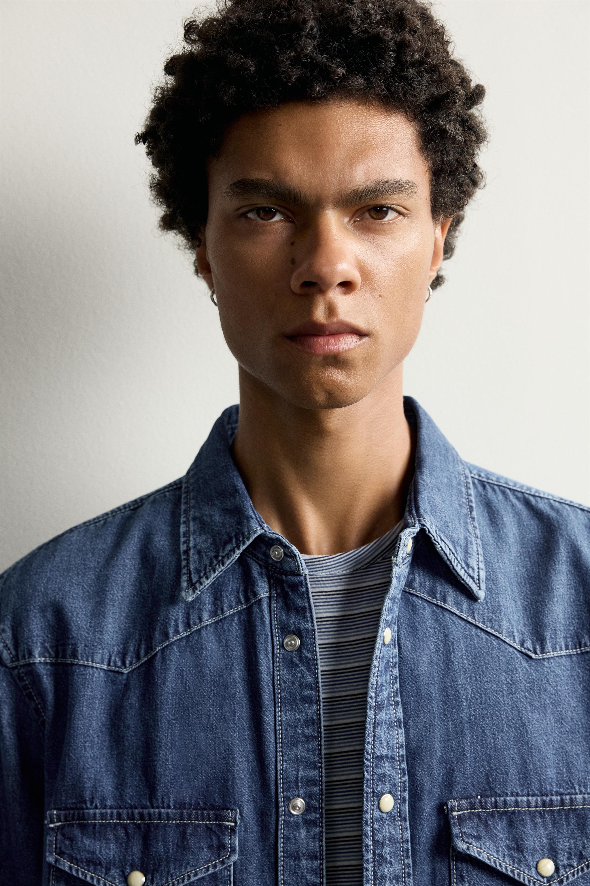 CHEMISE WESTERN DENIM REGULAR FIT